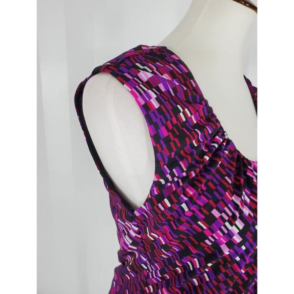 Unlisted by Kenneth Cole Artistic Purple and Pink Fitted Tank - Picture 6 of 8